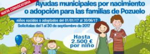 Ayudas municipales por Nacimiento o Adopción para las familias de Pozuelo