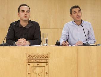 José Manuel Calvo y Pablo Soto presentan los resultados sobre el proceso participativo de la remodelación de Plaza de España.