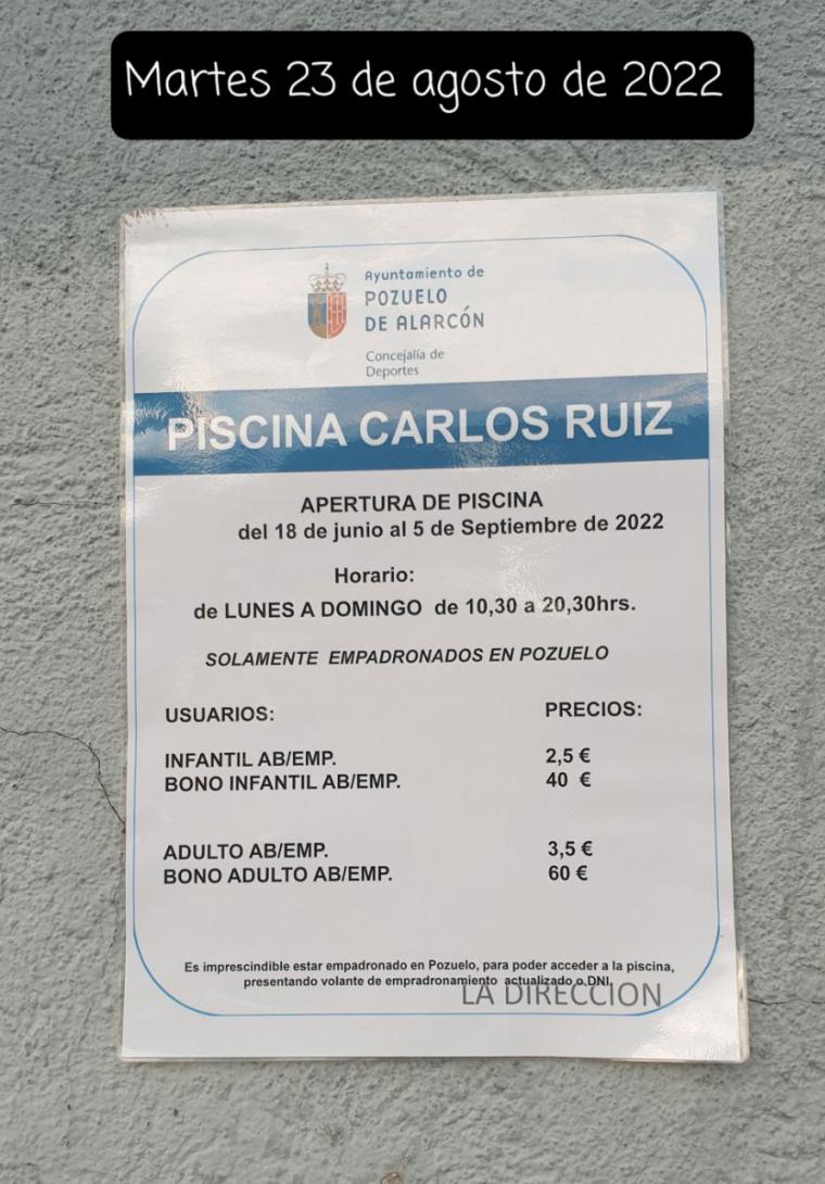 Continúan las protestas por la prohibición de entrar en la piscina Carlos Ruiz a los no empadronados en Pozuelo