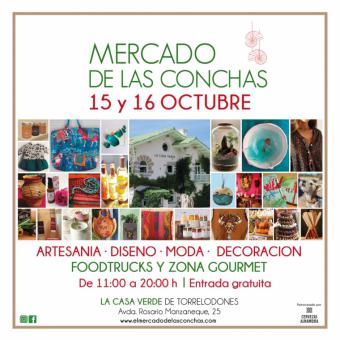 El mercado de las conchas de artesanía, diseño y productos gourmet vuelve el 15 y 16 de octubre a la casa verde en Torrelodones