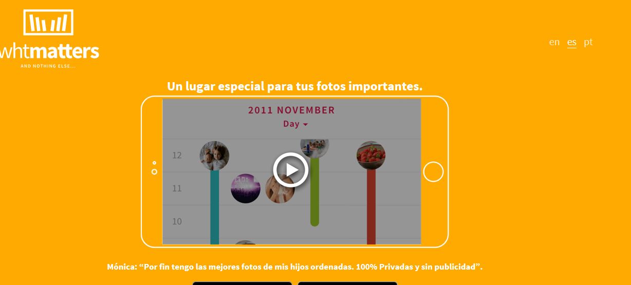 Whtmatters, la app para ordenar recuerdos y compartir las fotos importantes