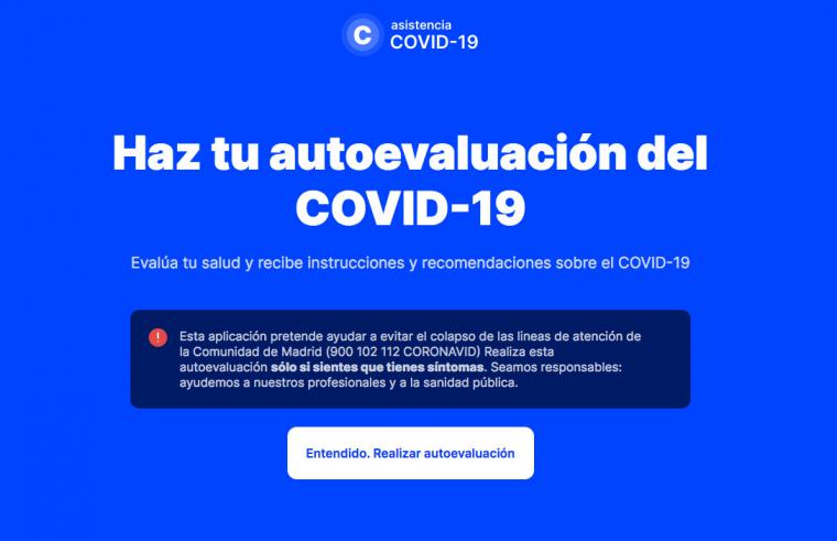 La Comunidad de Madrid estrena una web pionera de coronavirus que tendrá formato ‘App’ esta semana