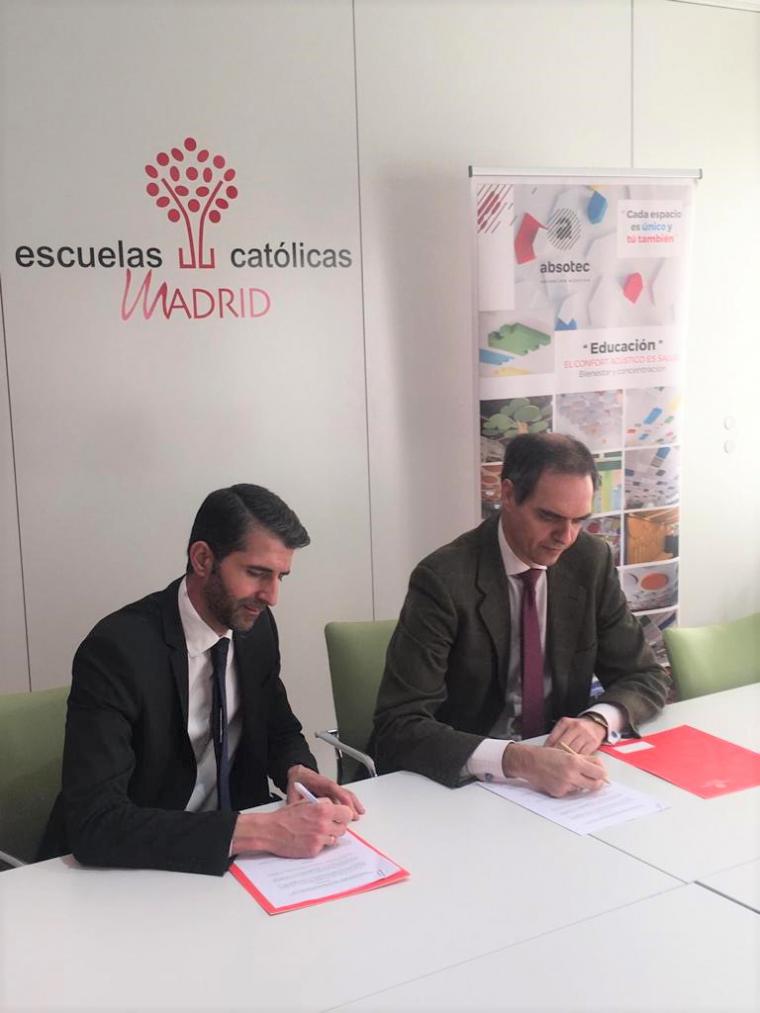 ABSOTEC y Escuelas Católicas firman un acuerdo de colaboración en pro del confort acústico en los centros educativos