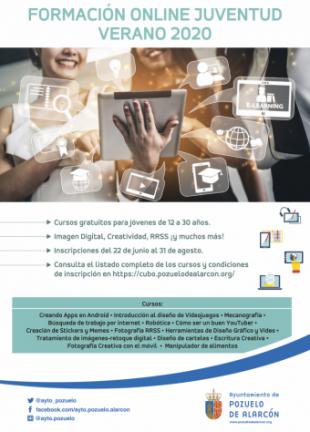 El Ayuntamiento de Pozuelo de Alarcón ofrece este verano un programa de cursos online para los jóvenes de la ciudad