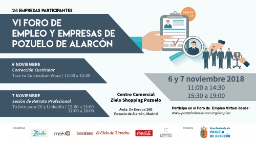 VI Foro de empleo y empresas 2018 Pozuelo de Alarcón