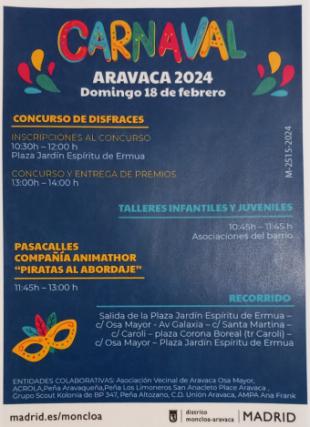 Concursos de disfraces, pasacalles y actividades infantiles en el Carnaval de Aravaca se celebrará este fin de semana