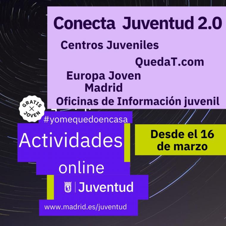 El Ayuntamiento de Madrid amplía Conecta Juventud 2.0, un programa con más de 40 actividades de ocio digital