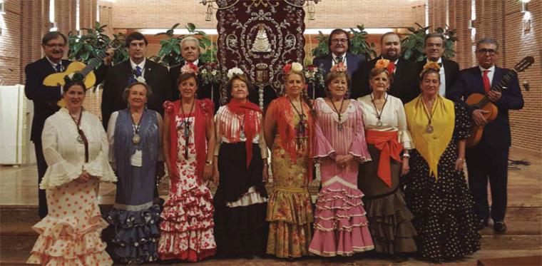 Actuación de la Hermandad de Nuestra Señora del Rocío en Pozuelo de Alarcón