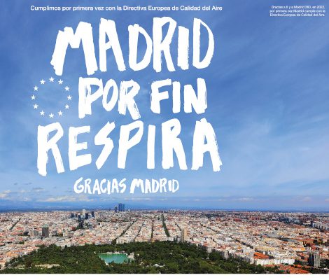 El Ayuntamiento lanza la campaña ‘Madrid por fin respira’