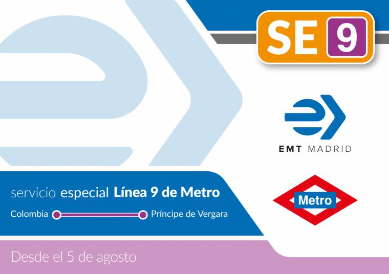 Un servicio especial de la EMT conectará las estaciones de Colombia y Príncipe de Vergara