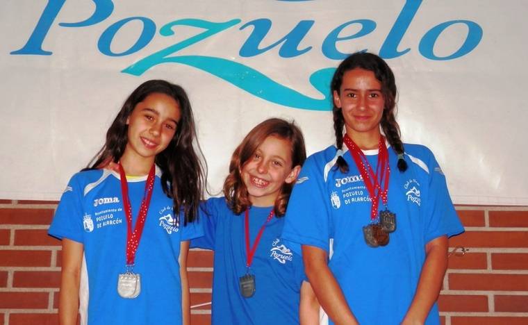Nueve medallas para el Club Natación Pozuelo