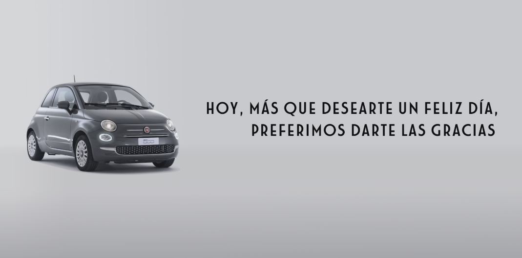 El Fiat 500 da las gracias a todas las mujeres