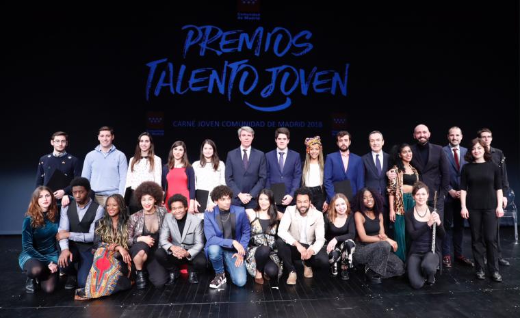 La Comunidad premia la trayectoria de cinco valores madrileños en los IV Premios Talento Joven-Carné Joven