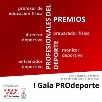 Los profesionales del deporte ya se pueden presentar a los premios de la I Gala PROdeporte