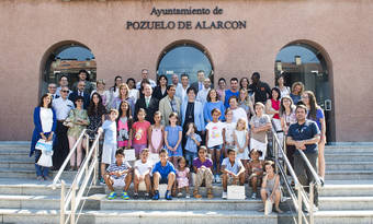 Foto de grupo del programa “Vacaciones en Paz”