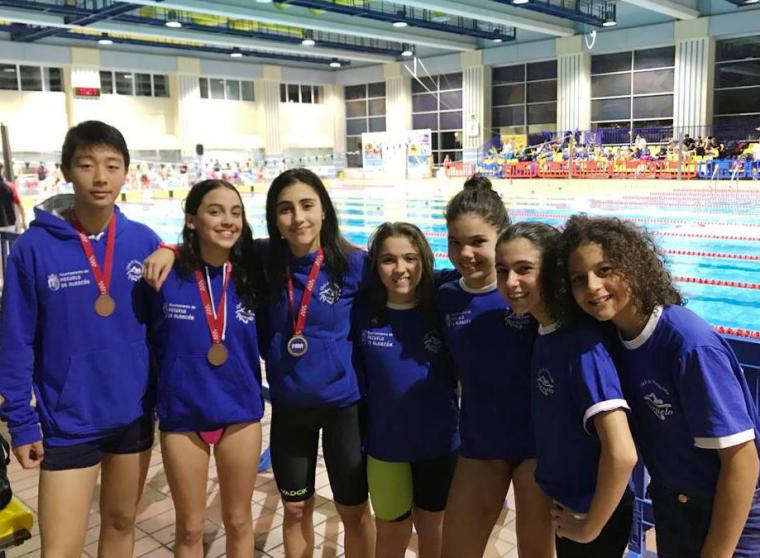 Sensacional competición del Club Natación Pozuelo en el Campeonato de Madrid Alevín de invierno