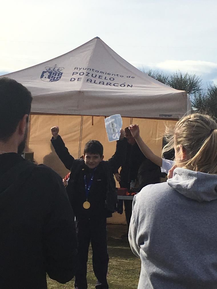 Nicolás Trigo, del Colegio San José de Cluny, ganador de la categoría pre-benjamín masculina 