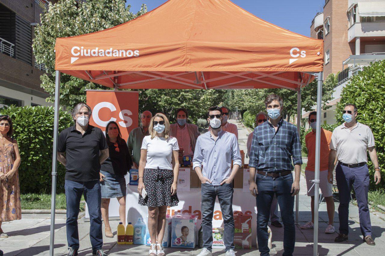 Ciudadanos (Cs) Madrid pone en marcha una recogida de alimentos solidaria en beneficio de Cáritas para ayudar a las familias a superar la crisis del Covid-19