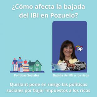 Según PSOE Pozuelo, Quislant pone en riesgo las políticas sociales por bajar impuestos a los ricos