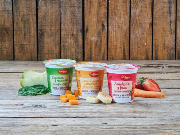 Lidl lanza los primeros yogures de verduras del mercado, bajo su marca propia de lácteos Milbona