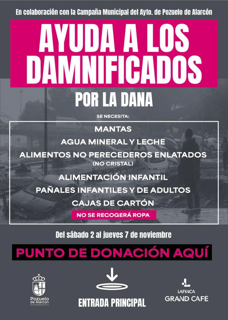 LaFinca Grupo inicia una campaña de recogida en ayuda de los afectados por la DANA