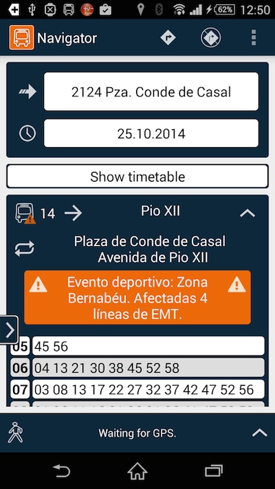 Madrid Navigator, una app para desplazamientos a pie o en bus