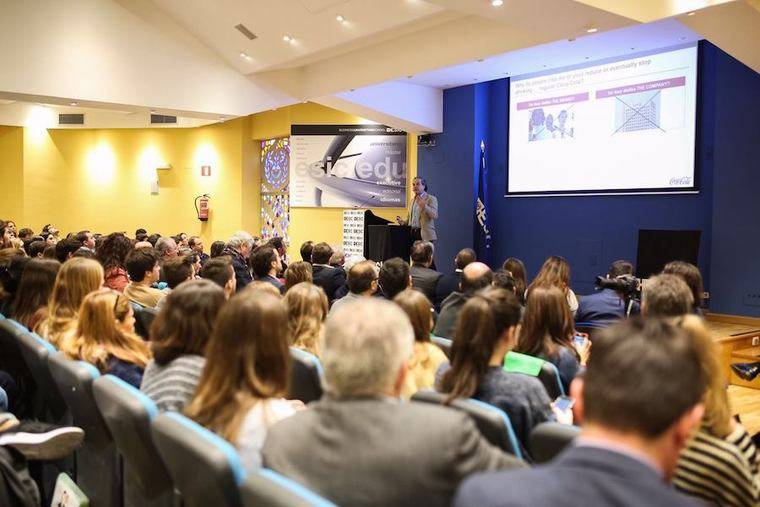 Marcos de Quinto durante su intervención en ESIC.