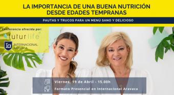 'La importancia de una buena nutrición desde edades tempranas', conferencia que tendrá lugar en el colegio Internacional Aravaca