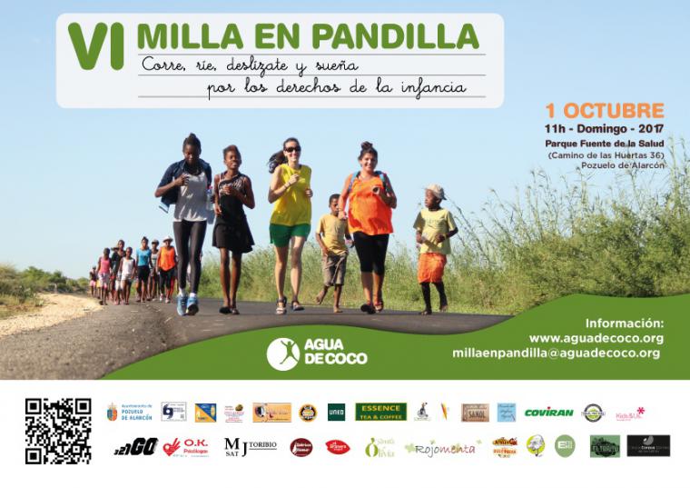 Agua de Coco organiza la Milla en Pandilla en Pozuelo para apoyar la escolarización de 1800 niños