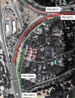 Comienzan próximamente las obras en el puente de la M30 situado sobre la carretera de El Pardo