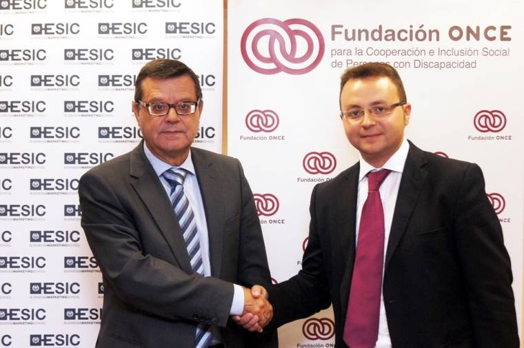 Fundación ONCE y ESIC suscriben un acuerdo para facilitar el acceso de las personas con discapacidad a la Educación y la Cultura