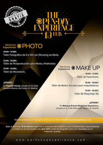 Open Day de fotografía y maquillaje