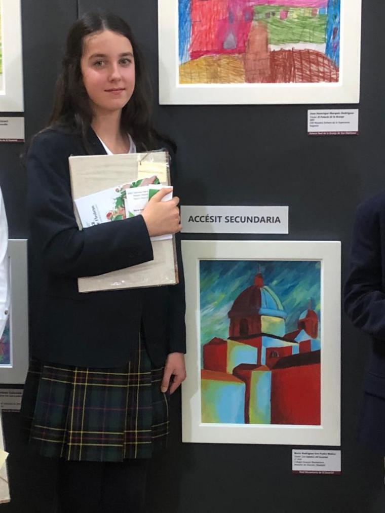 Una alumna de Everest School gana el premio accésit en la XXXII edición del Concurso Patrimonio Nacional de Pintura Infantil y Juvenil para Centros Escolares