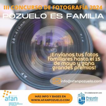 Afan Pozuelo convoca el III concurso de fotografía familiar 'Pozuelo es familia'
