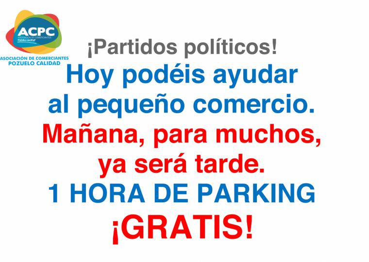 PP y Vox votan en contra del aparcamiento gratuito para el comercio y la hostelería local