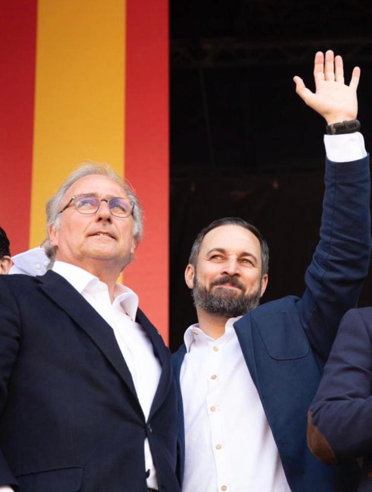 Santiago Abascal, en Pozuelo de Alarcón