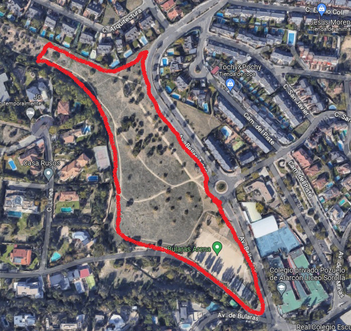 El PSOE de Pozuelo plantea construir un Parque Deportivo frente al Liceo Sorolla