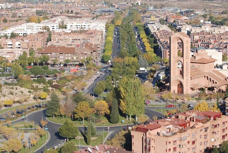 Vista aérea de Pozuelo de Alarcón