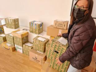 El PSOE de Pozuelo entrega la ayuda humanitaria recogida para Ucrania