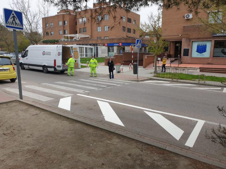 El Ayuntamiento de Madrid modifica los pasos de cebra, una medida propuesta por el PSOE en Pozuelo y rechazada