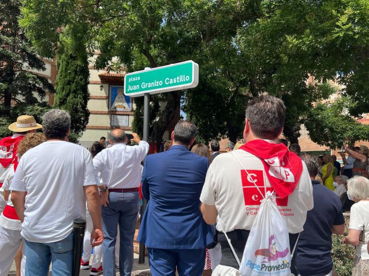 Pozuelo de Alarcón dedica una plaza a Juan Granizo Castillo, presidente de la Congregación de Nuestra Señora de la Consolación