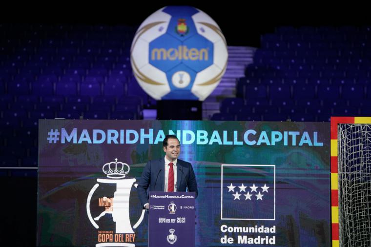 Aguado celebra que la Copa del Rey de Balonmano sea la primera competición deportiva abierta al público en 2021