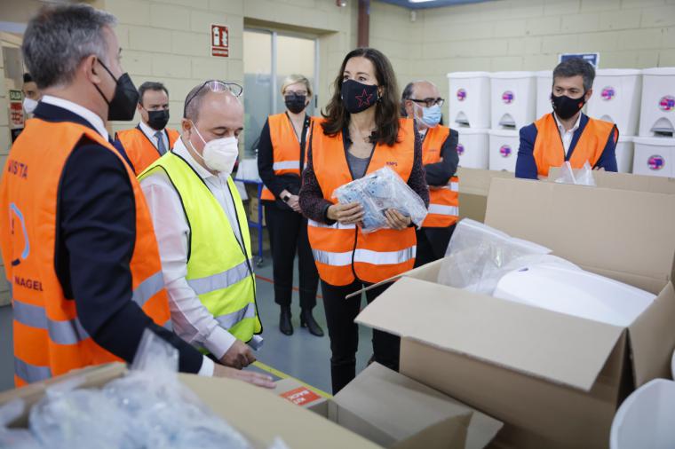 Se supervisa el material anti COVID-19 que se empleará durante la jornada electoral del próximo 4 de mayo