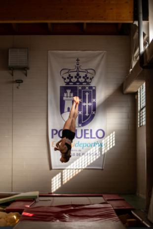 Las pistas de entrenamiento del Club de Gimnasia Artística Pozuelo, reformadas