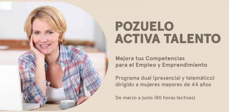 El Ayuntamiento de Pozuelo de Alarcón lanza la cuarta edición de Pozuelo Activa Talento para mujeres emprendedoras mayores de 44 años