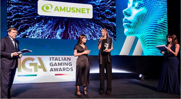 Amusnet recibe el premio a Proveedor de Contenidos del Año en los Italian Gaming Awards 2025