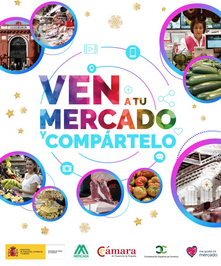 Nueva campaña de la Secretaría de Estado de Comercio para dinamizar la actividad comercial en los Mercados Municipales durante la campaña navideña