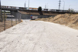 Obras en la urbanización La Cabaña de Pozuelo 