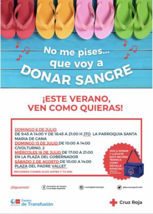 Campaña de donación de Sangre en Pozuelo julio y agosto