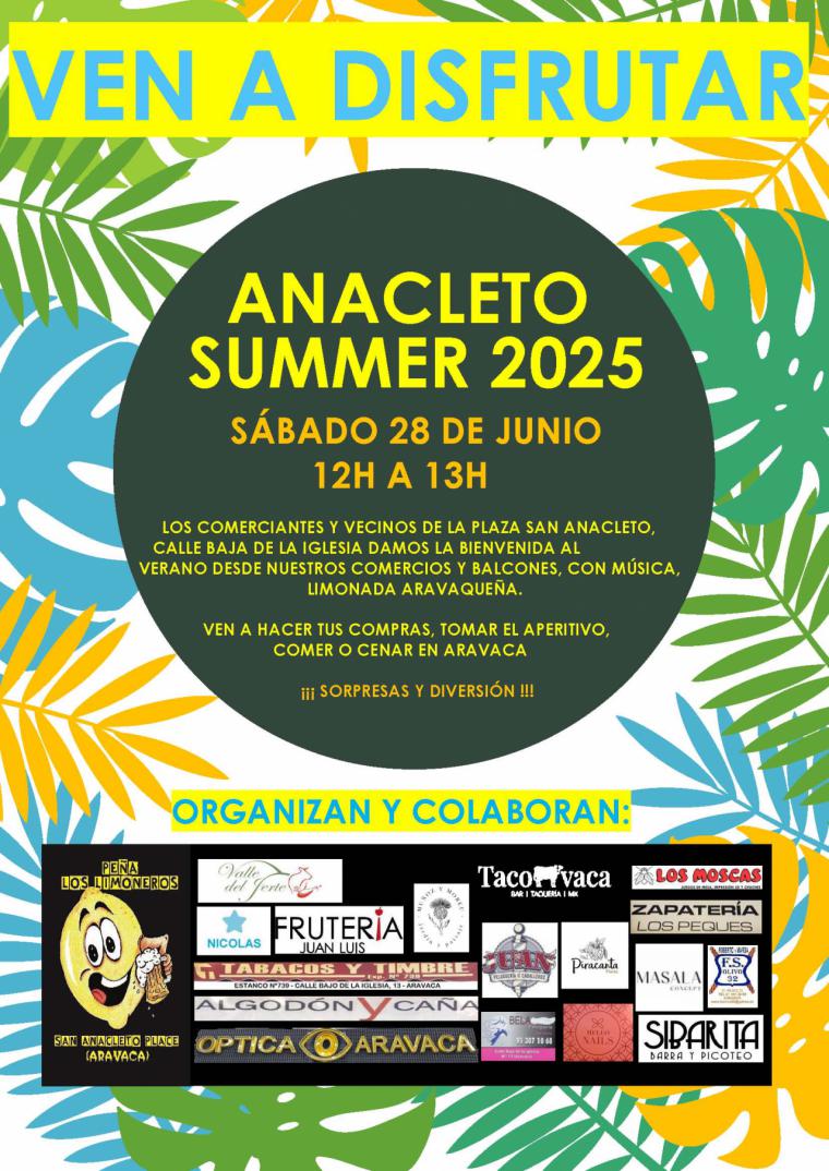 La Peña los Limoneros San Anacleto Place Aravaca organizaa El Anacleto Summer 2025